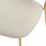 Стул барный широкой полукруглой спинкой на золотистых ножках Chair Smooth Shapes варинант исполнения - 6 | Loft Concept в Уфе