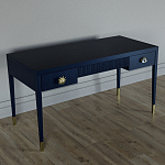 Письменный стол Elsa Dreams Blue Шпон дерево с двумя ящиками варинант исполнения - 2 | Loft Concept в Уфе