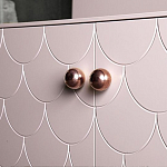 Дизайнерский комод розовый с фактурным фасадом Tiles варинант исполнения - 2 | Loft Concept в Уфе