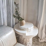 Дизайнерский журнальный стол цилиндрической формы фактурный Mylepen варинант исполнения - 3 | Loft Concept в Уфе