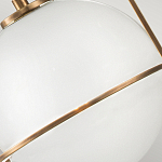 Подвесной светильник с белым плафоном в форме шара в арочной подвеске Hinkley варинант исполнения - 18 | Loft Concept в Уфе