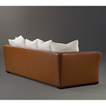 Элитарный современный диван Birmingham с кожаной спинкой варинант исполнения - 2 | Loft Concept в Уфе