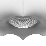 Подвесной светильник с белым фигурным абажуром и мягкими волнистыми краями Cloud Motion  варинант исполнения - 6 | Loft Concept в Уфе