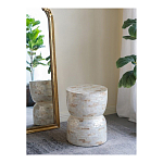 Приставной столик с мозаичным рисунком из раковин устриц Bone Inlay варинант исполнения - 5 | Loft Concept в Уфе