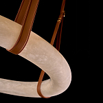 Люстра в форме обруча из натурального камня Minerals of Light варинант исполнения - 3 | Loft Concept в Уфе