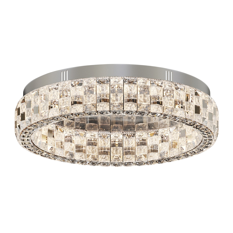 Потолочный светильник Castello 3000К 24Вт Хром Прозрачный в Уфе | Loft Concept 