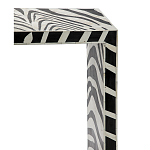 Консоль Дизайнерская Kenya Console ZEBRA Bone Inlay black варинант исполнения - 2 | Loft Concept в Уфе