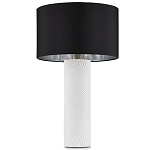 Настольная лампа с белым фактурным корпусом и черным абажуром Twisted варинант исполнения - 4 | Loft Concept в Уфе