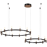 Люстра подвесная с цилиндрическими плафонами на двух круглых подвесах  Arnaut Light варинант исполнения - 4 | Loft Concept в Уфе