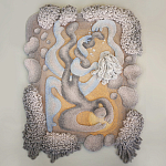 Тканый вручную монументальный настенный гобелен Soft Inception варинант исполнения - 3 | Loft Concept в Уфе