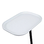 Столик приставной с прямоугольной серой столешницей Steel Stable Table варинант исполнения - 4 | Loft Concept в Уфе