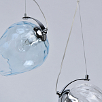 Люстра линейная с 5-ю разноцветными стеклянными плафонами Kaleido варинант исполнения - 8 | Loft Concept в Уфе