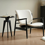 Кресло с каркасом и ножками из древесины и мягкими сиденьем и спинкой Venice варинант исполнения - 1 | Loft Concept в Уфе