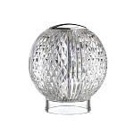 Настольная лампа с прозрачным шарообразным плафоном на цилиндрической подставке Crystal Globule варинант исполнения - 5 | Loft Concept в Уфе