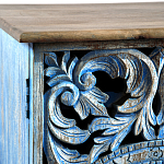 Комод с резным фасадом Blue Carved Chest of Drawers варинант исполнения - 4 | Loft Concept в Уфе