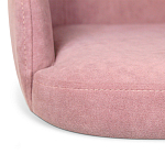 Банкетка пыльно-розовый велюр со спинкой и подлокотниками на 4-х деревянных ножках Aurora Pink варинант исполнения - 4 | Loft Concept в Уфе