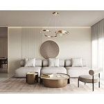 Люстра подвесная светодиодная в виде волнообразной ленты Ribbon Vortex варинант исполнения - 26 | Loft Concept в Уфе