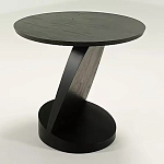 Дизайнерский журнальный столик чёрный с круглой столешницей Arycy варинант исполнения - 8 | Loft Concept в Уфе