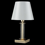 Настольная лампа с белым тканевым абажуром в форме конуса Laurent варинант исполнения - 8 | Loft Concept в Уфе
