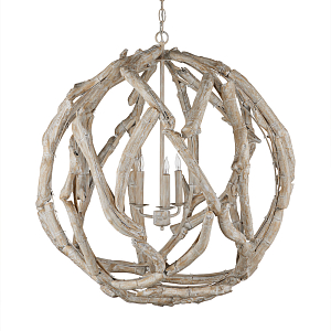 Люстра круглая в виде веток деревьев Natural Driftwood