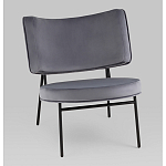 Мини-кресло District Lounge велюр серый варинант исполнения - 1 | Loft Concept в Уфе