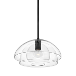 Подвесной светильник с прозрачным двойным стеклянным плафоном в форме купола и внутренней сферой Hinkley варинант исполнения - 1 | Loft Concept в Уфе
