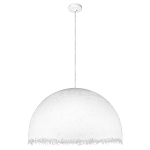 Подвесной светильник в форме купола белого цвета с ажурной бахромой Tactile Line варинант исполнения - 2 | Loft Concept в Уфе