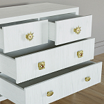 Бельевой Комод с 4 ящиками Elsa Dreams White варинант исполнения - 3 | Loft Concept в Уфе