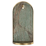 Настенный светильник зеленого цвета с бронзовой рамкой овальной формы с полкой Herbarium  варинант исполнения - 2 | Loft Concept в Уфе