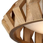 Люстра круглая из толстых деревянных реек Wooden Slats варинант исполнения - 1 | Loft Concept в Уфе