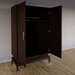 Платяной шкаф Elsa Dreams Walnut с 2-мя фасадами варинант исполнения - 1 | Loft Concept в Уфе