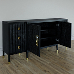 Большой Комод-буфет Elsa Dreams Black с ящиками варинант исполнения - 5 | Loft Concept в Уфе