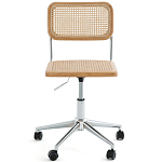 Офисный стул из ротанга на колёсах June Rattan Wicker Chair варинант исполнения - 2 | Loft Concept в Уфе