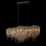 Люстра подвесная с металлическими дугами и длинными цепочками 115 см Atlantis Chain варинант исполнения - 10 | Loft Concept в Уфе