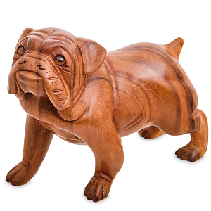 Статуэтка деревянная в виде собаки Balinese Dog 2