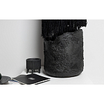 Напольная лампа черная с текстильными элементами "ЯРВИ" варинант исполнения - 6 | Loft Concept в Уфе