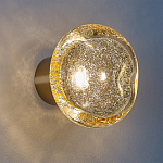 Бра с круглым плафоном из прозрачного стекла с пузырьками воздуха Effervia  варинант исполнения - 2 | Loft Concept в Уфе