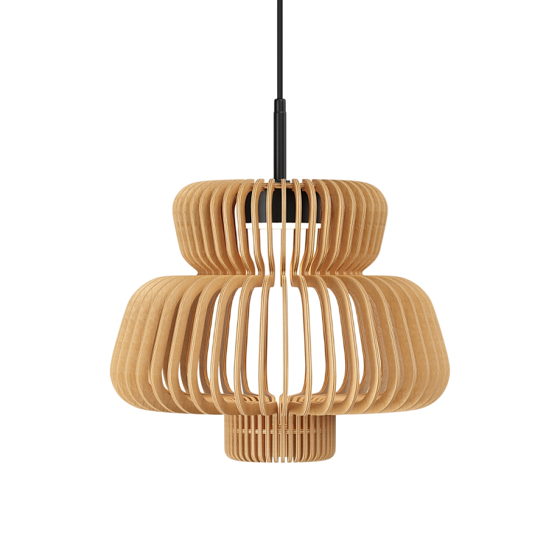 Подвесной светильник Namiki 2700-4000К 14Вт Черный Древесина в Уфе | Loft Concept 