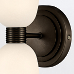 Бра для ванных комнат вертикальное с двумя матовыми белыми стеклянными плафонами Hinkley варинант исполнения - 3 | Loft Concept в Уфе