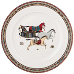 Сервиз обеденный из фарфора с изображением лошадей на 6 персон 23 предмета Porcelain Horse Set  варинант исполнения - 3 | Loft Concept в Уфе