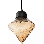 Подвесной светильник с янтарным рельефным плафоном Lamp with Frozen Glass Effect варинант исполнения - 2 | Loft Concept в Уфе