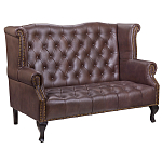 Диван из натуральной кожи на 4-х деревянных ножках из массива бука Thomas Seating brown варинант исполнения - 1 | Loft Concept в Уфе