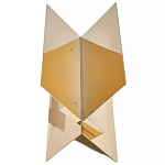 Дизайнерский журнальный стол фигурный золотого цвета Ufuri варинант исполнения - 1 | Loft Concept в Уфе