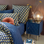 Тумба с одной дверцей Scale Ornament Blue Nightstand варинант исполнения - 5 | Loft Concept в Уфе