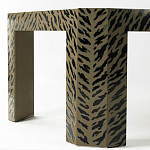 Дизайнерский кофейный стол с рисунком леопард Neytiri Beige Leopard варинант исполнения - 3 | Loft Concept в Уфе