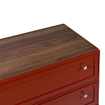 Комод красный из массива бука с 3-мя ящиками Wenge Light варинант исполнения - 4 | Loft Concept в Уфе