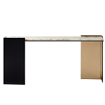 Консоль прямоугольная с основанием чёрного и золотого цвета Wrap варинант исполнения - 1 | Loft Concept в Уфе