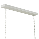 Люстра белая прямоугольная с абажурами в виде цветков тюльпана White Tulips варинант исполнения - 5 | Loft Concept в Уфе