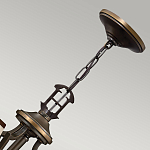 Люстра бронзового цвета с бежевыми абажурами из органзы в классическом стиле Hinkley варинант исполнения - 10 | Loft Concept в Уфе