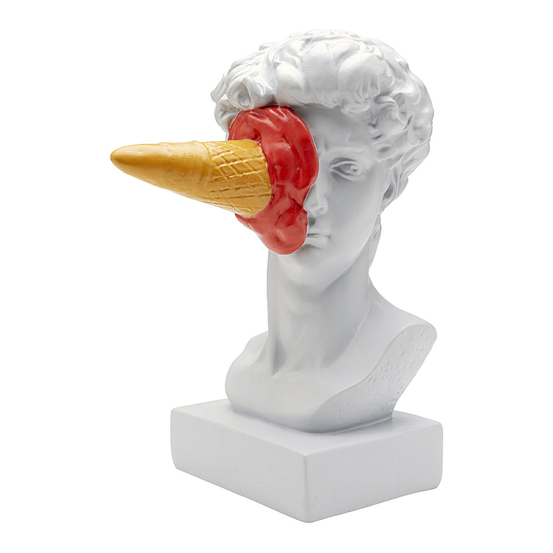 Статуэтка Bust of David and Ice Cream Белый Красный Песочный в Уфе | Loft Concept 